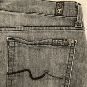 7 For All Mankind Roxanne, Gray, size 28